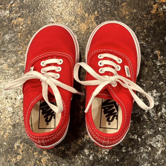 Other - Toddler red Vans sz 7.